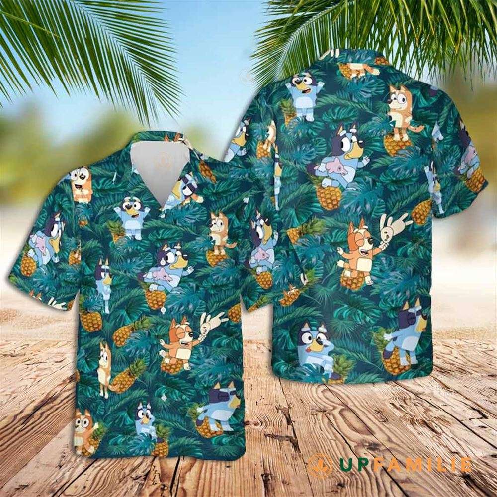 Bluey Hawaiian Shirt Funny Bluey Bluey Beach Best Hawaiian Shirts
