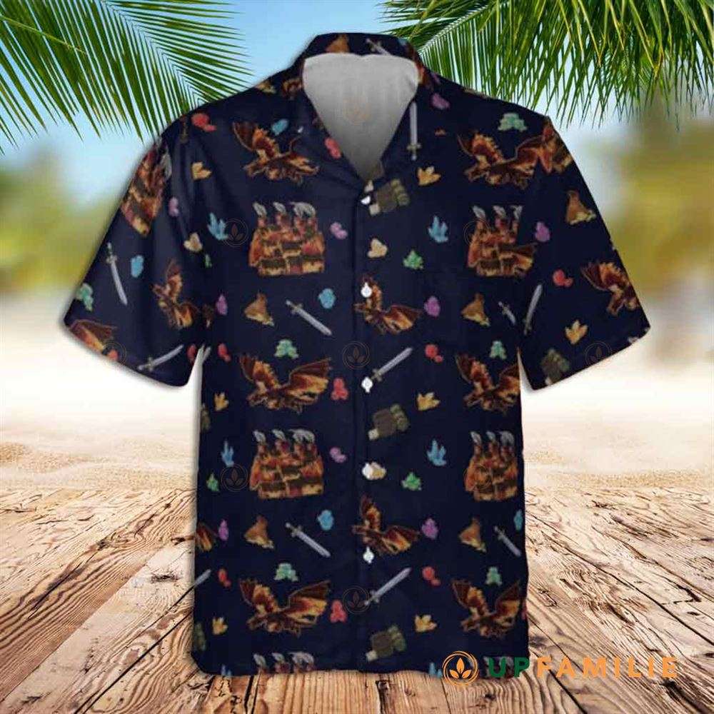 Dnd Hawaiian Shirt Dragon Adventure Best Hawaiian Shirts