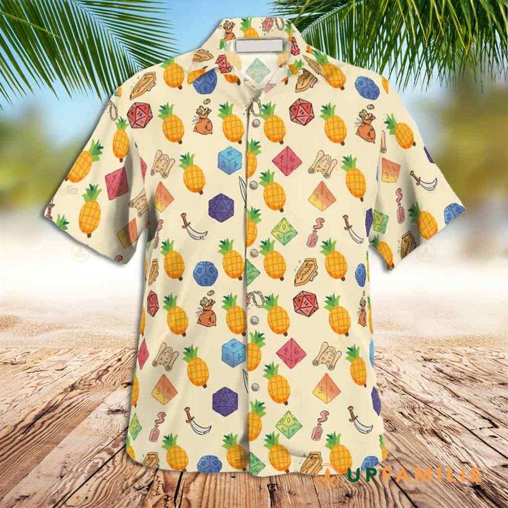 Dnd Hawaiian Shirt Monsters Pineapple Diamond Best Hawaiian Shirts