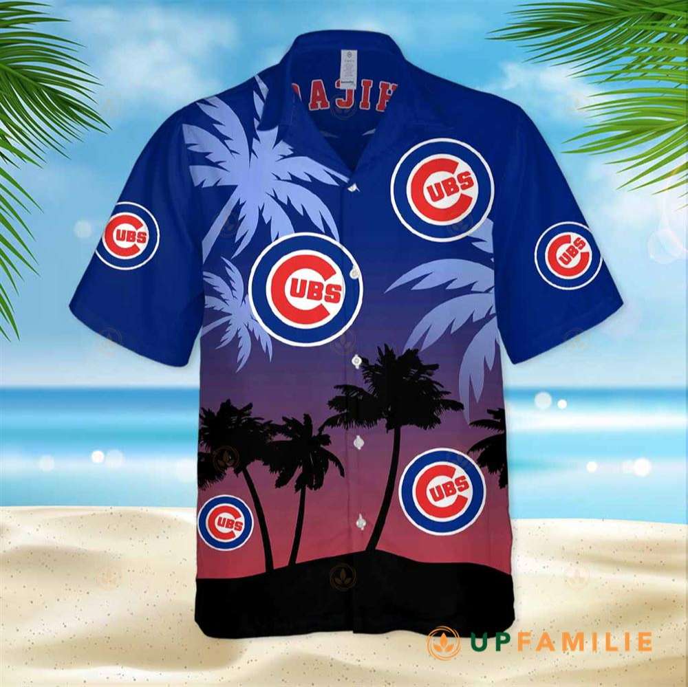 Chicago Cubs Hawaiian Shirt Best Sunset And Coconut Tree