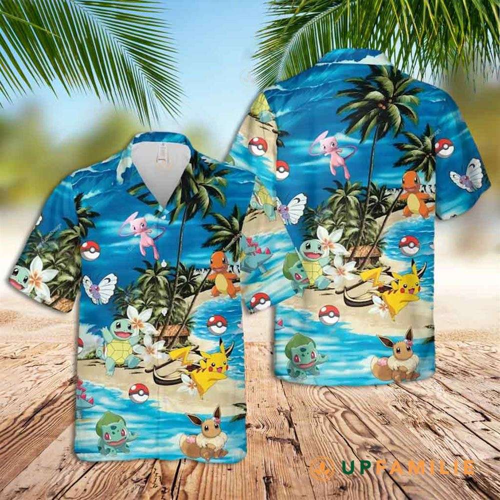 Pokemon Hawaiian Shirt Amazing Summer On Beach