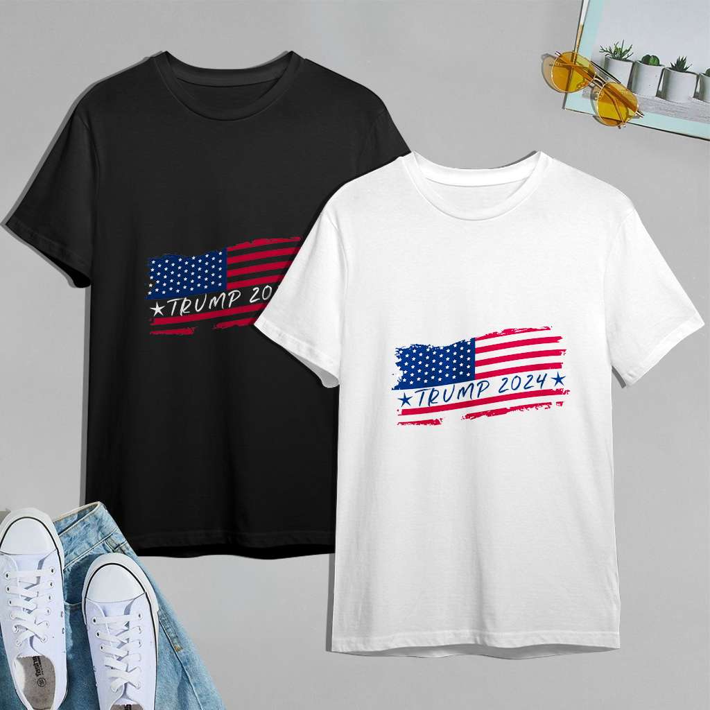 Trump Flag Shirt 2024 Trump 2024 Flag Trending T-shirt