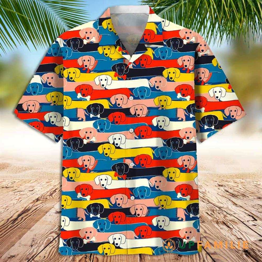 Dachshund Hawaiian Shirt Dachshund Color Best Hawaiian Shirts