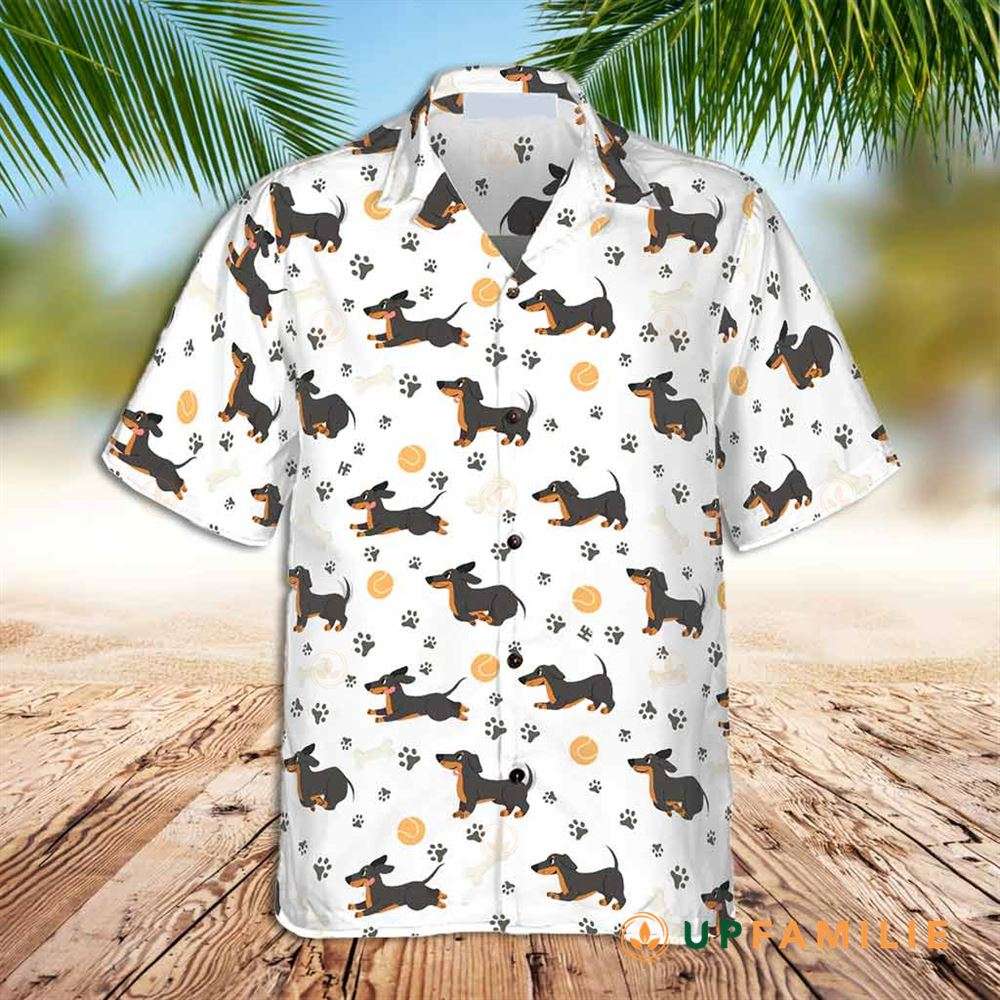 Dachshund Hawaiian Shirt Dachshund Seamless Pattern Adorable Pets Best Hawaiian Shirts