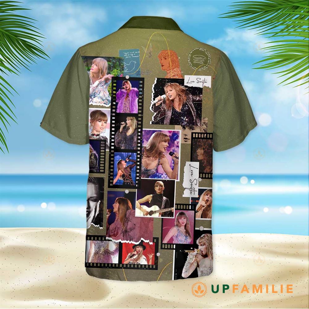 Taylor Swift Hawaiian Shirt Old Film Frame Style Vintage Newspaper Collage