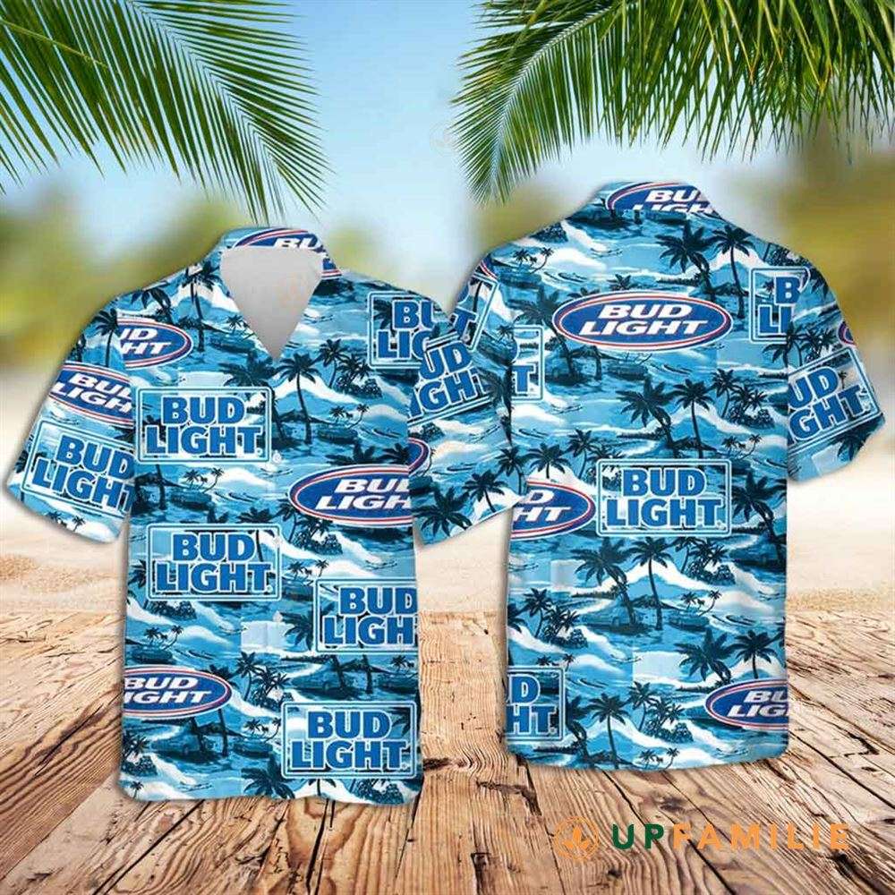 Bud Light Hawaiian Shirt Sea Island