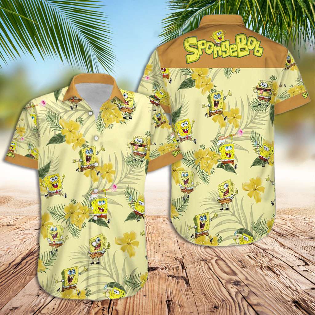 Spongebob Hawaiian Shirt Spongebob Squarepants Hawaiian Shirt