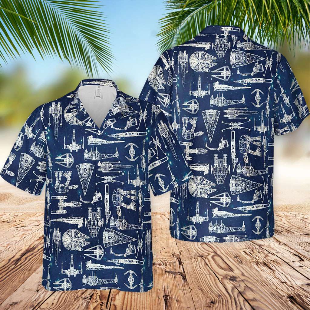 Star Wars Hawaiian Shirt Space Ship Battle Hawaiian Shirt