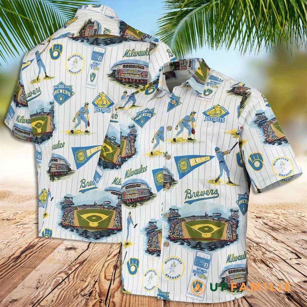 Milwaukee Brewers Hawaiian Shirt American Family Field Best Hawaiian Shirts