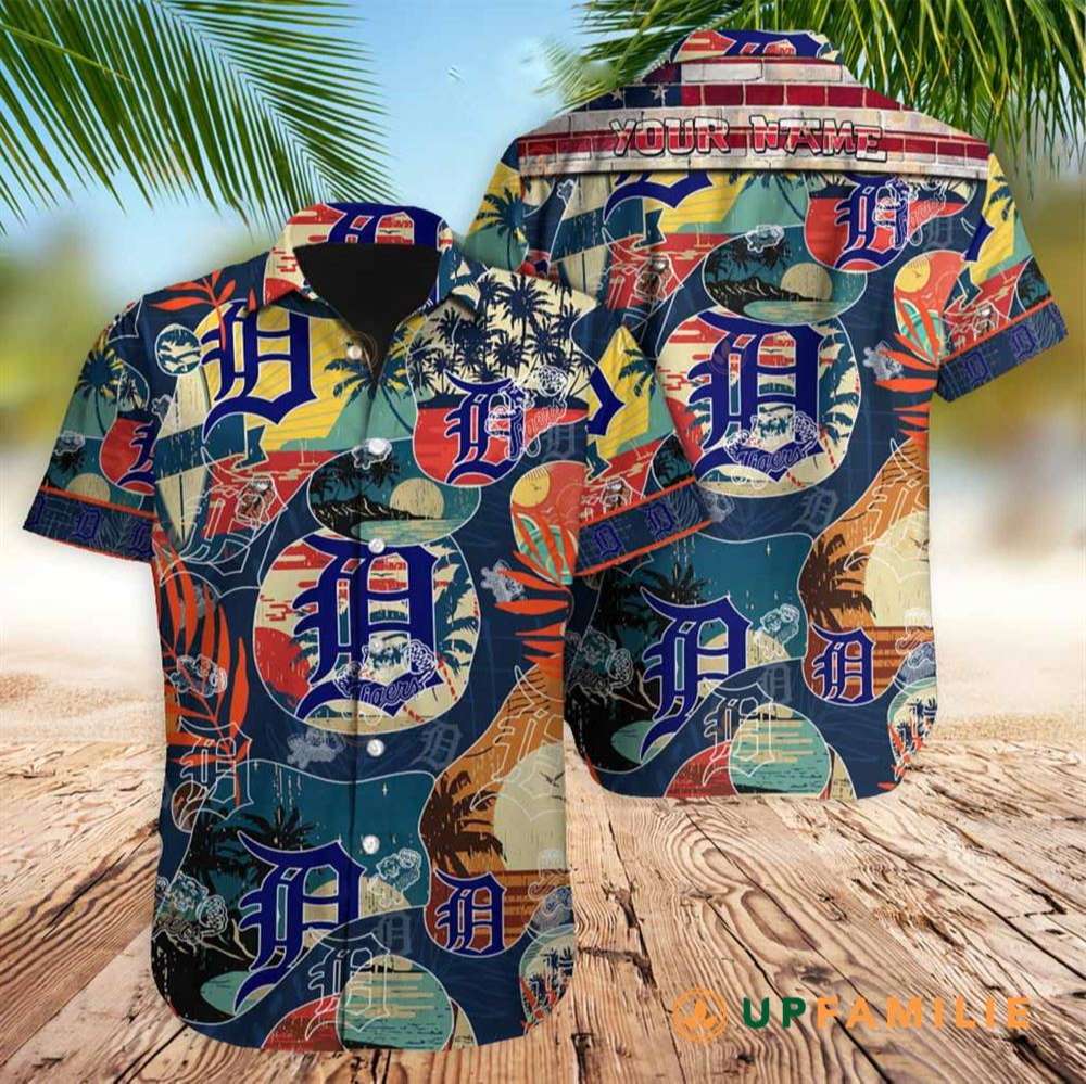 Detroit Tigers Hawaiian Shirt Detroit Tigers Mlb Custom Hawaiian Shirts