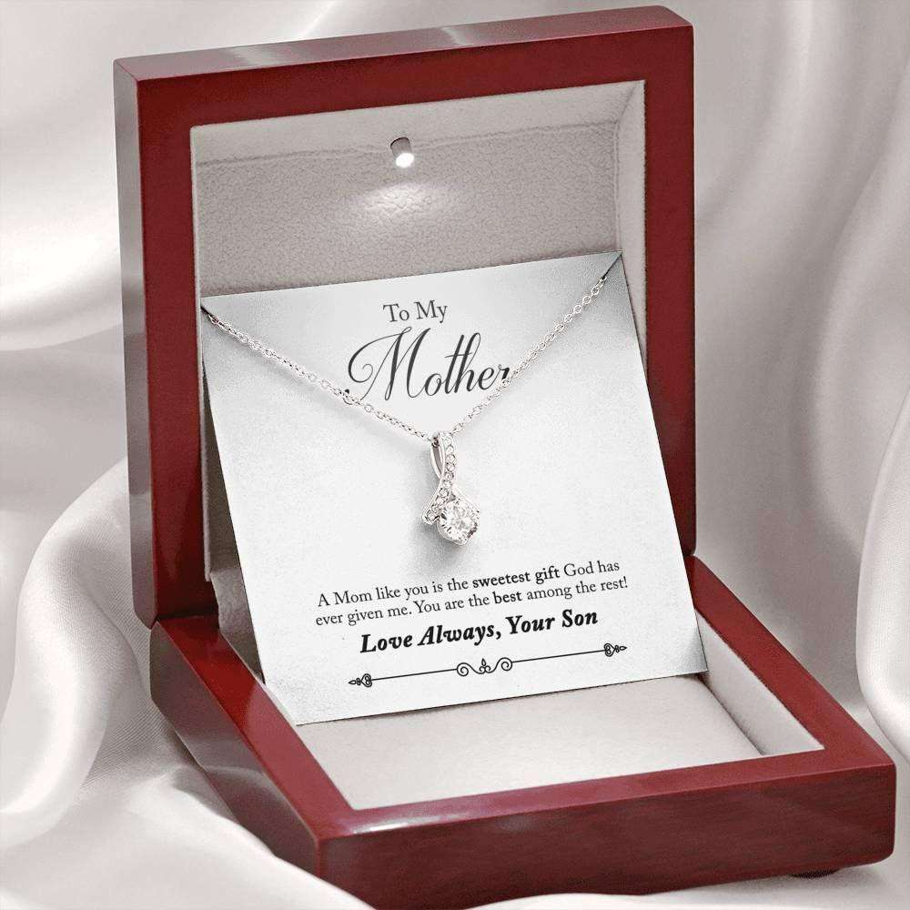 Mother Necklace You Are The Best Among The Rest Alluring Beauty Necklace
