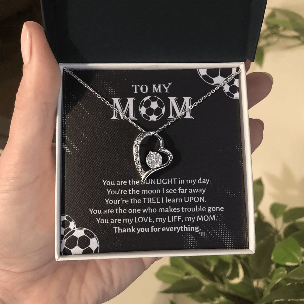 Mother Necklace To My Football Mom You Are My Love My Life My Mom Forever Love Necklace