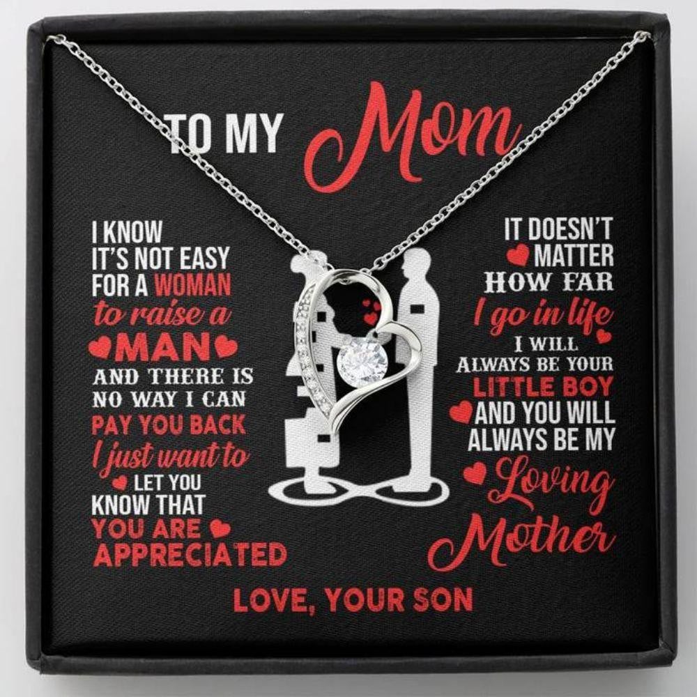 Mother Necklace You Will Always Be Mine Forever Love Necklace From Son To Mother