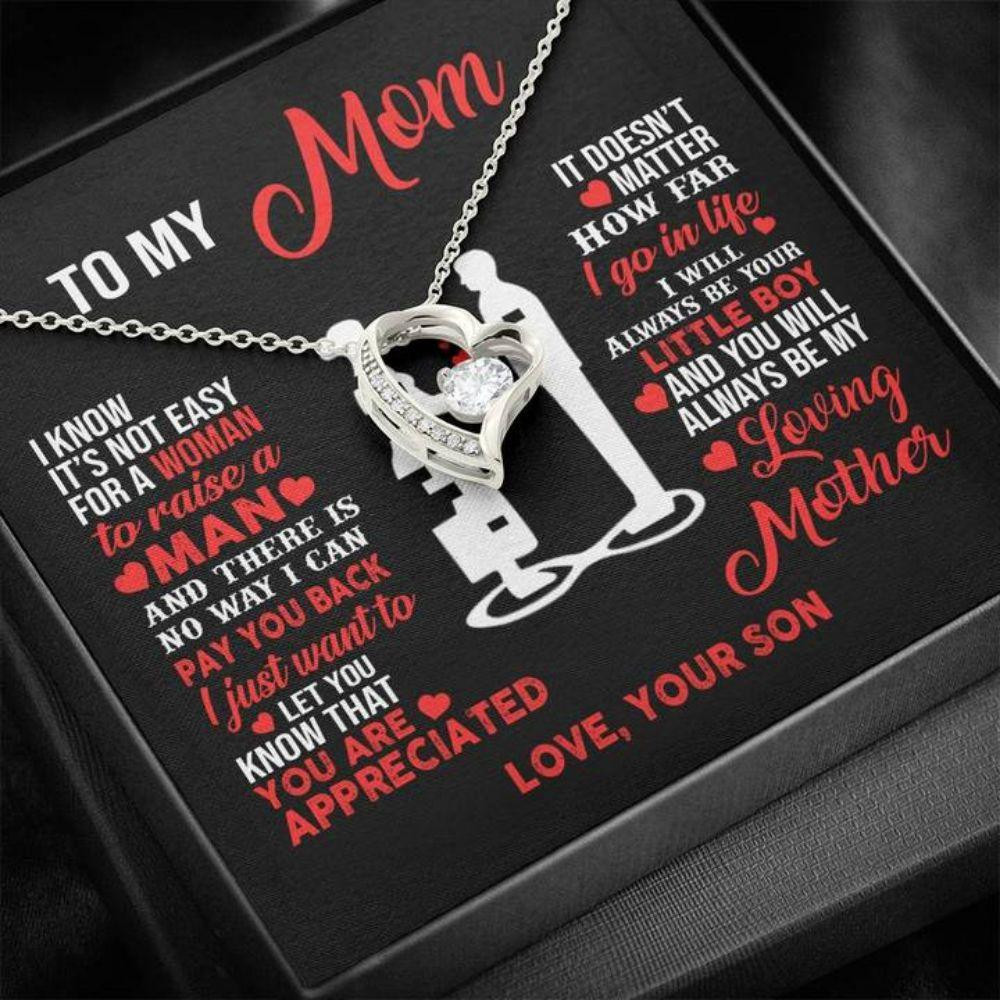 Mother Necklace You Will Always Be Mine Forever Love Necklace From Son To Mother