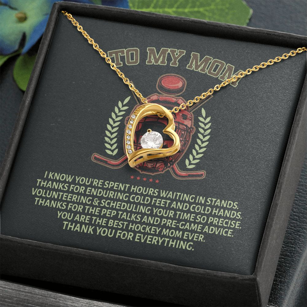 Mother Necklace To My Hockey Mom Thank You For Everything Good Forever Love Necklace