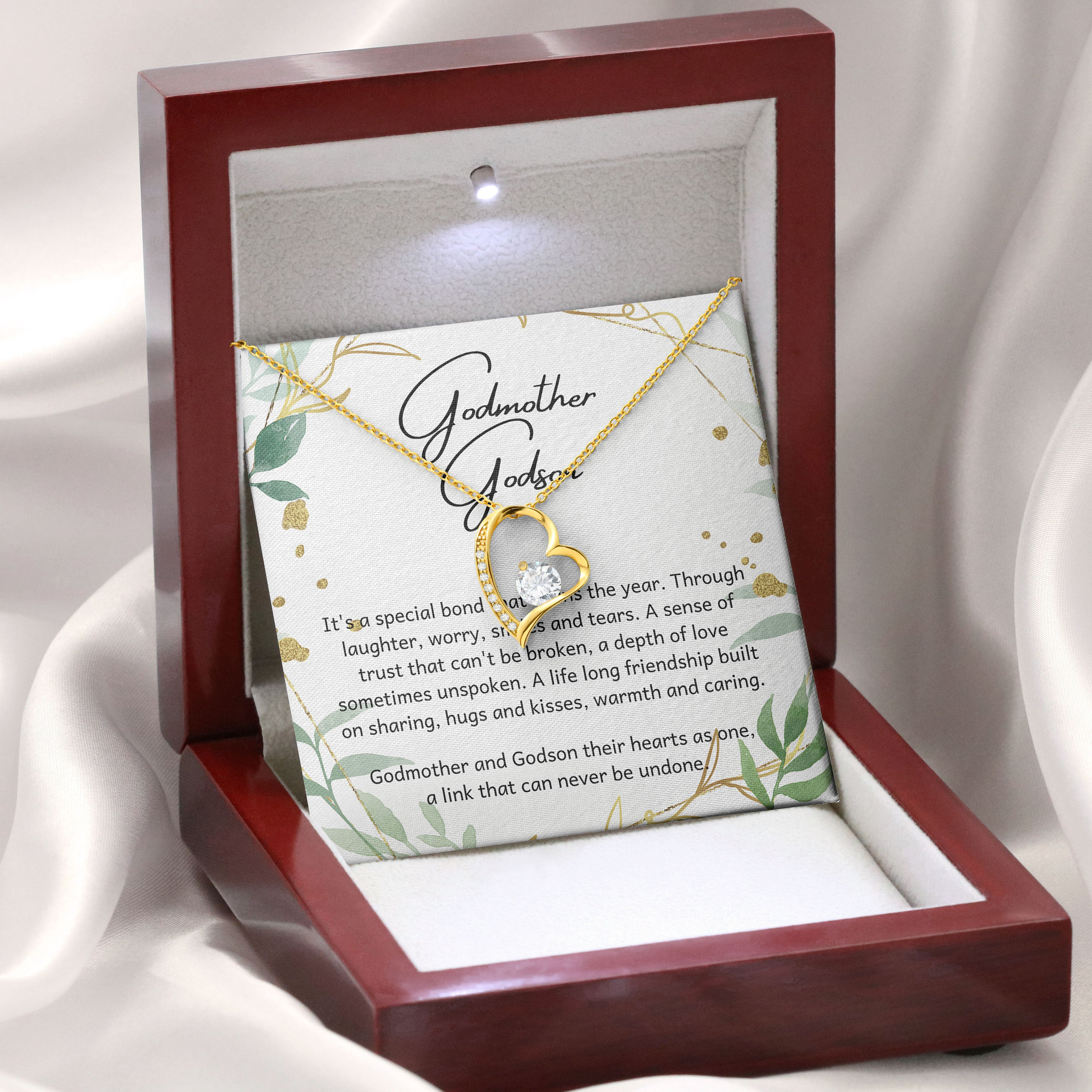 Mother Necklace Godmother Godson It's A Special Bond Forever Love Necklace