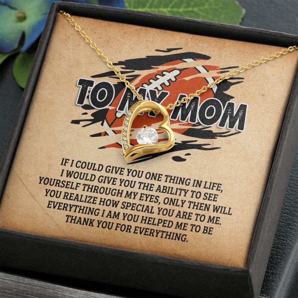 Mother Necklace To My Football Mom You Are Realize How Special You Are To Me Forever Love Necklace