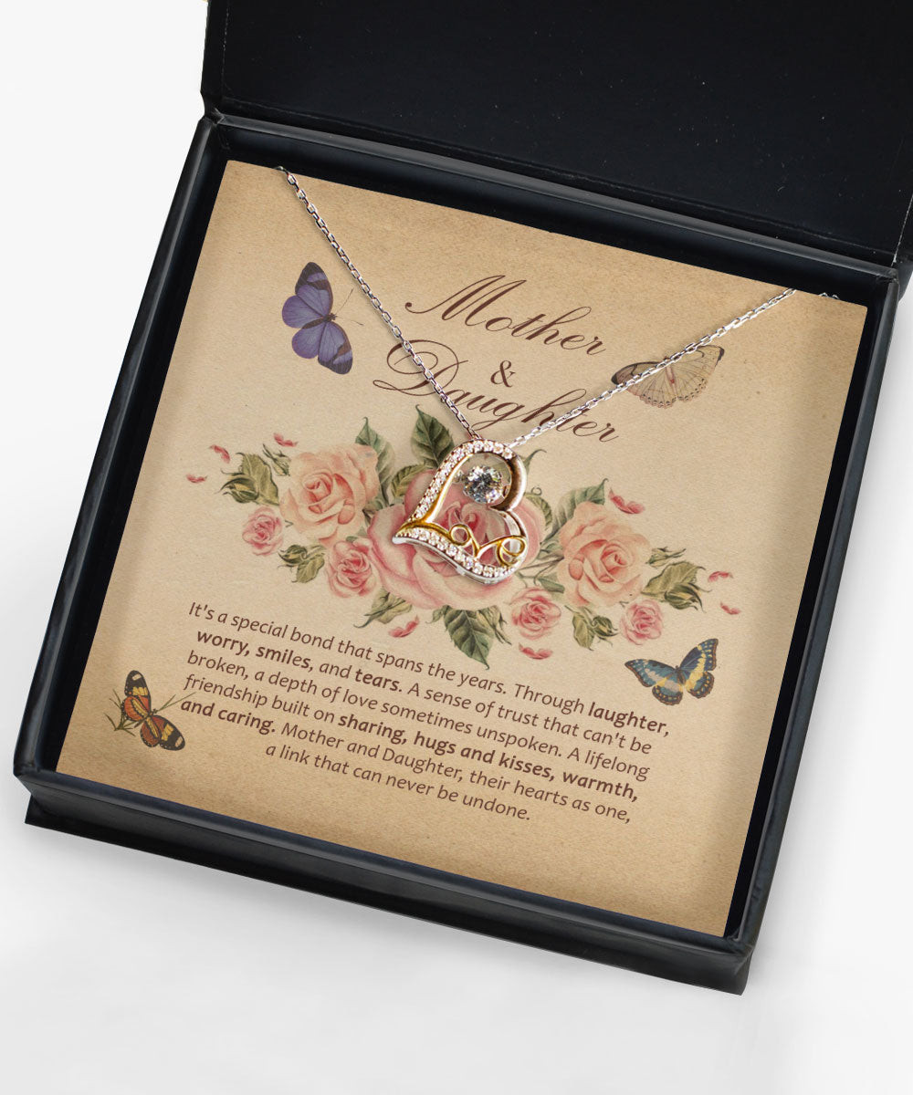 Mother Daughter Necklace It’s A Special Bond That Spans The Years Love Dancing Necklace