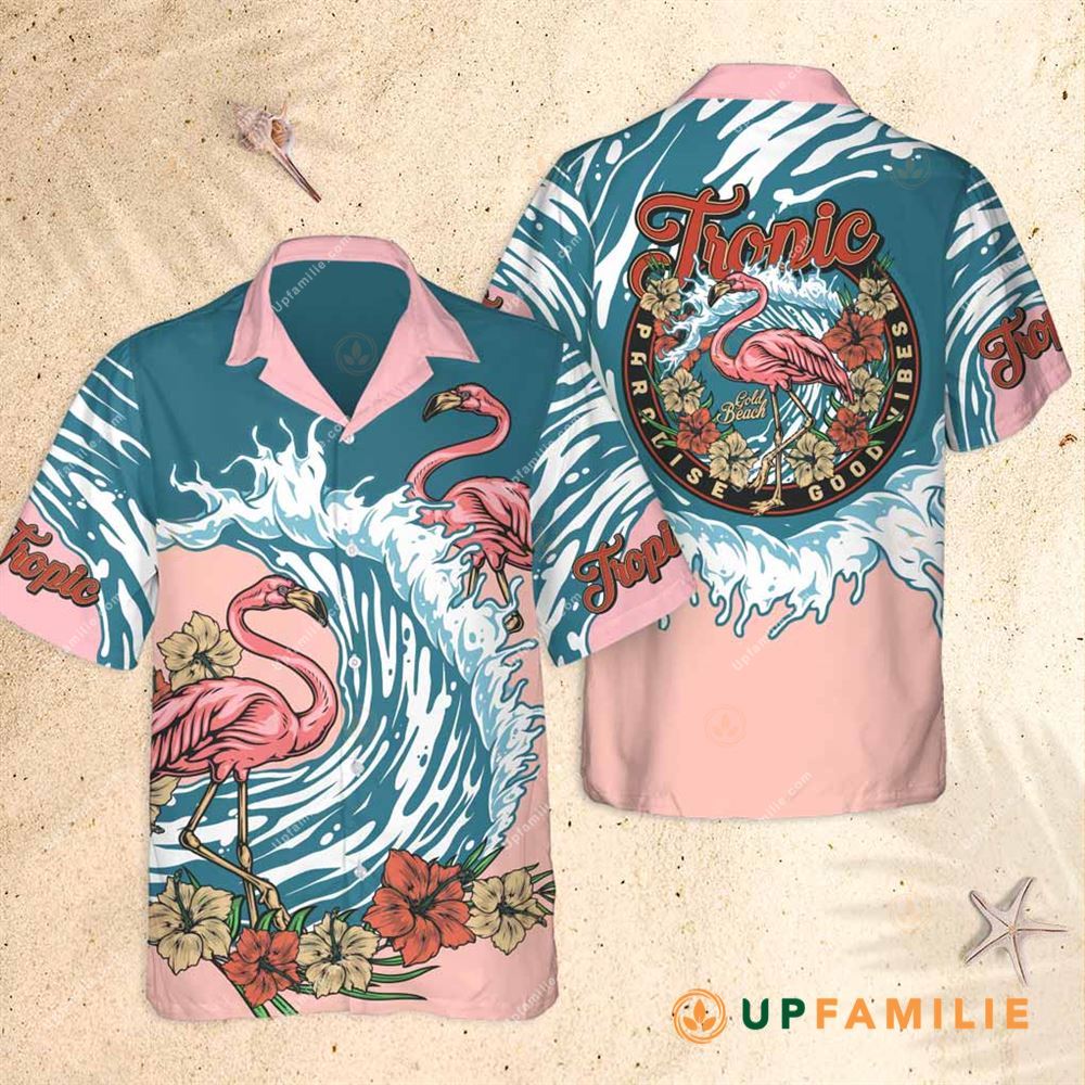 Pink And Blue Hawaiian Shirt Best Pink Flamingo Hawaiian Shirt