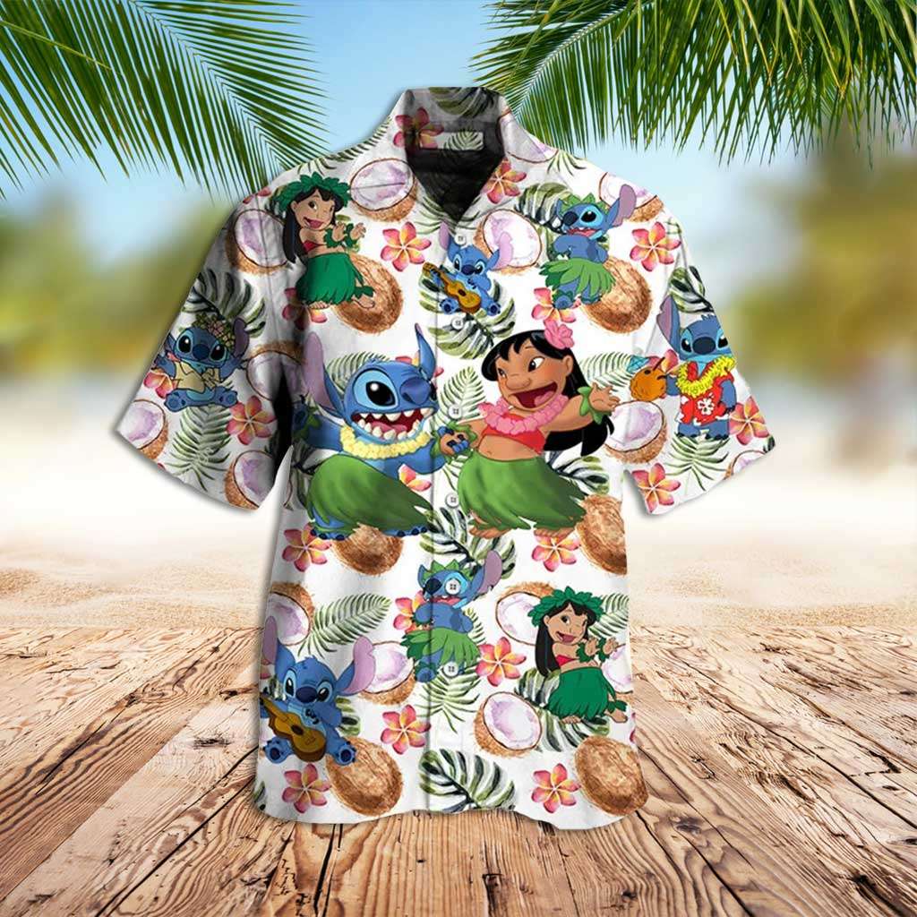 Stitch Hawaiian Shirt Lilo And Stitch Coconut Hawaiian Shirt