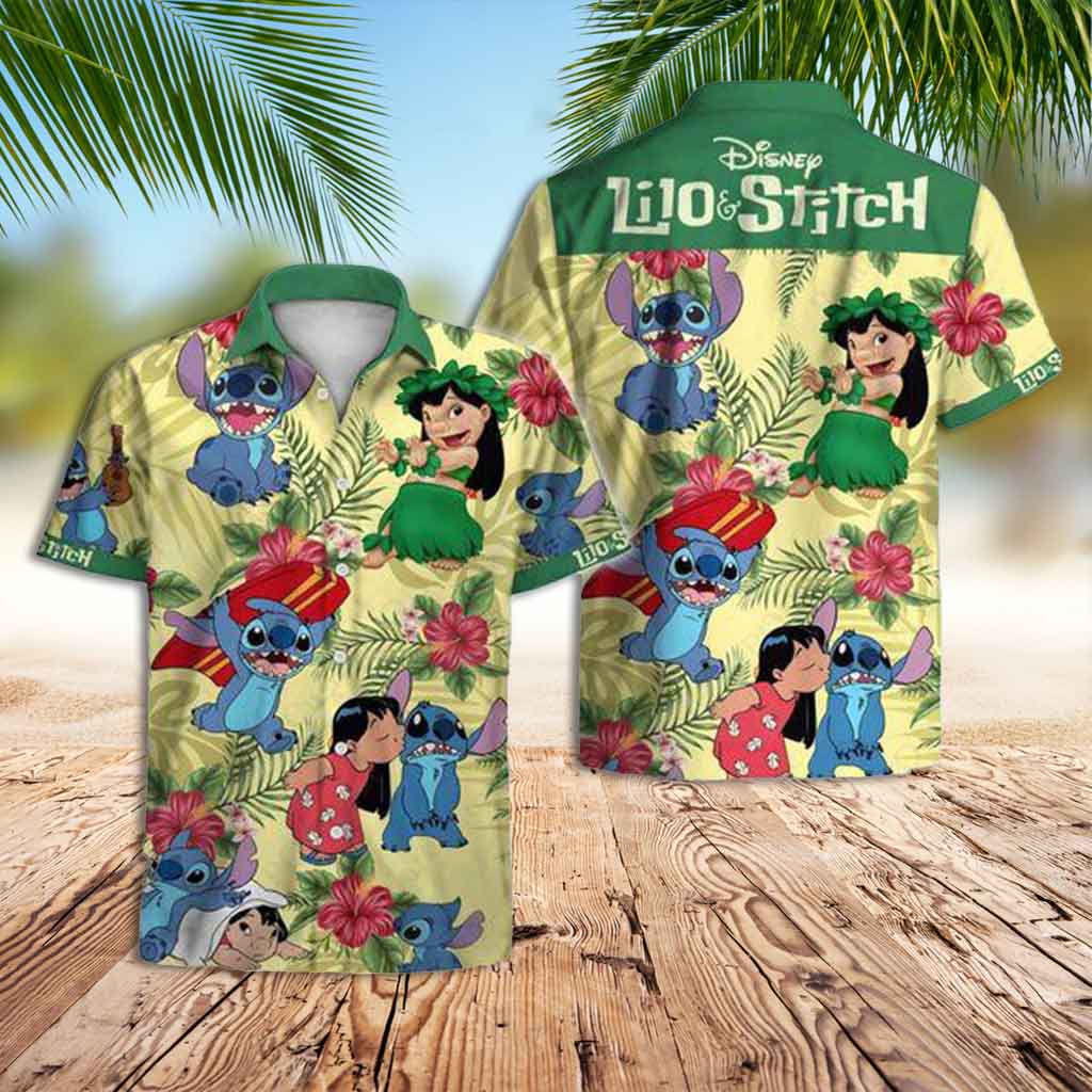 Stitch Hawaiian Shirt Lilo And Stitch Ohana Hawaiian Shirt