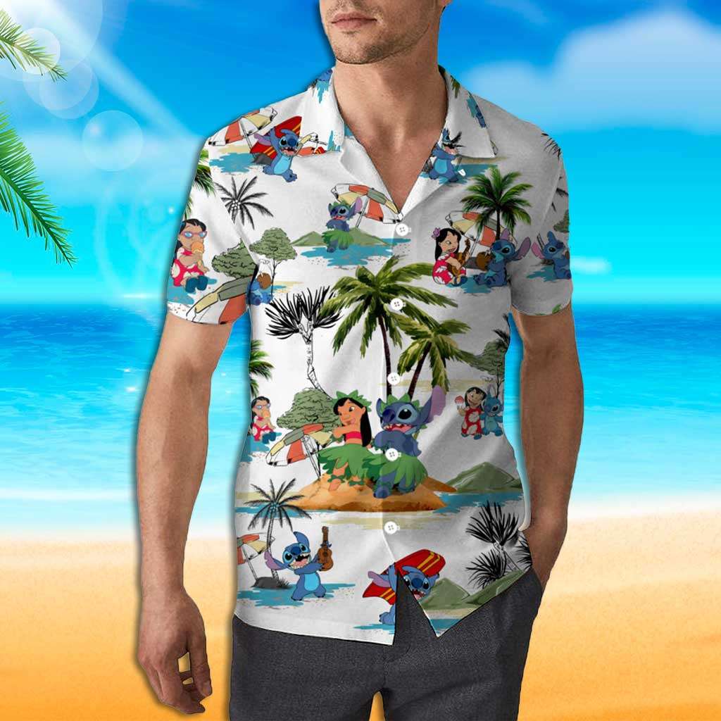 Stitch Hawaiian Shirt Lilo And Stitch Summer Time Hawaiian Shirt