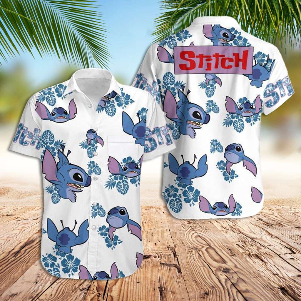 Stitch Hawaiian Shirt Stitch Hibiscus Hawaiian Shirt