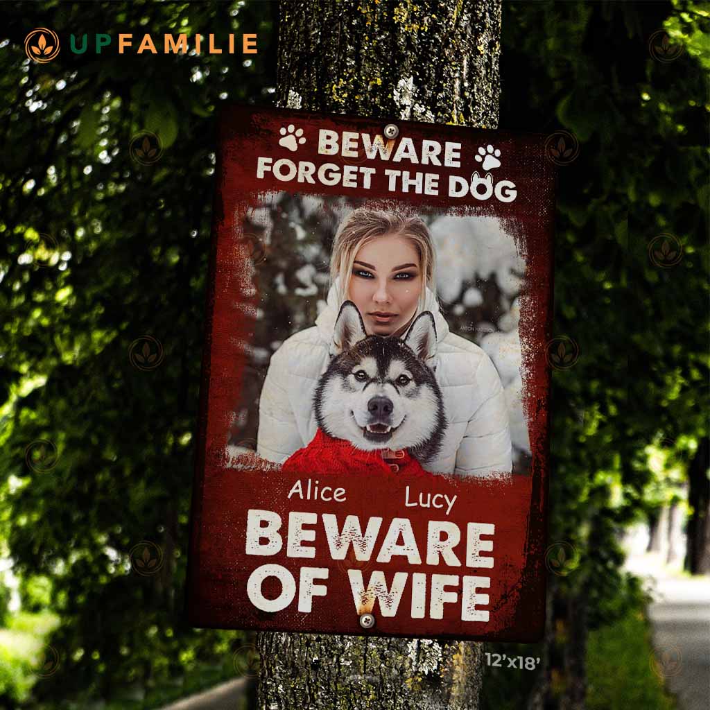 Custom Metal Signs Beware Of The Wife Gift For Wife From Husband