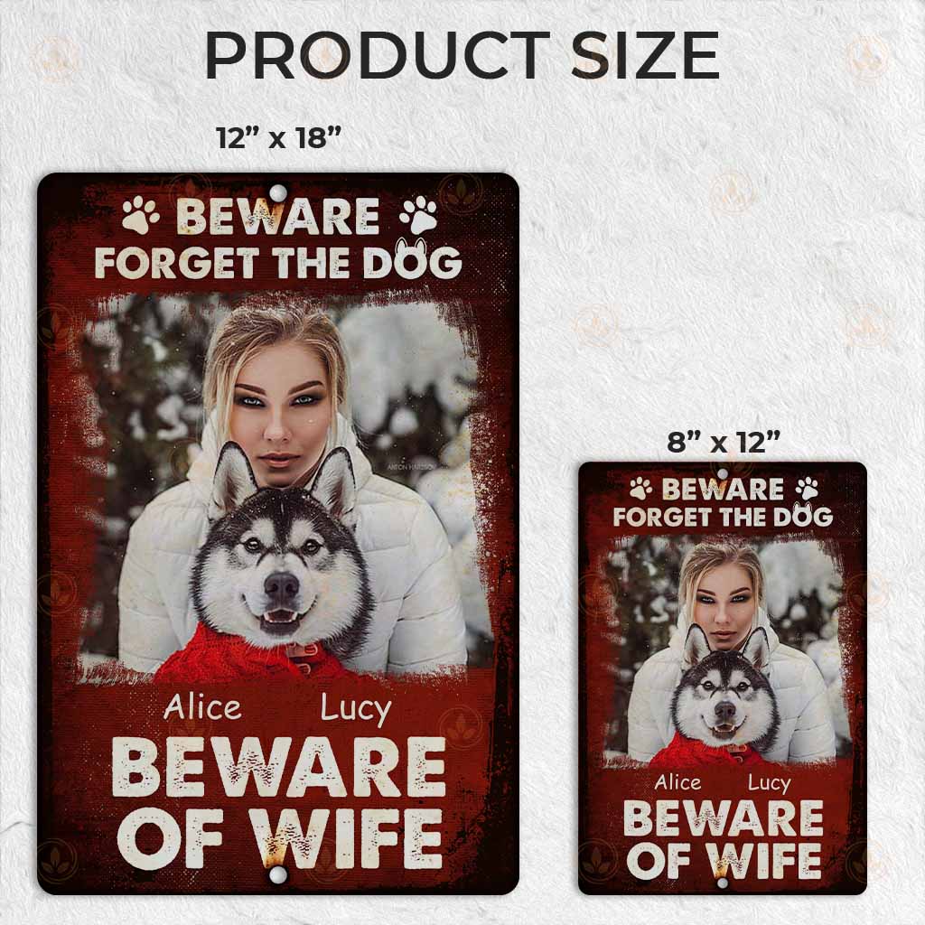 Custom Metal Signs Beware Of The Wife Gift For Wife From Husband