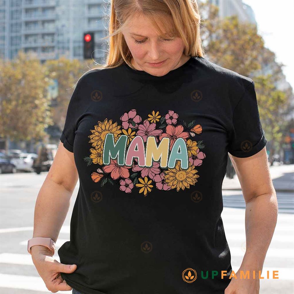 Retro Floral Mama Shirt Mama Shirt For Mom For Mother’s Day