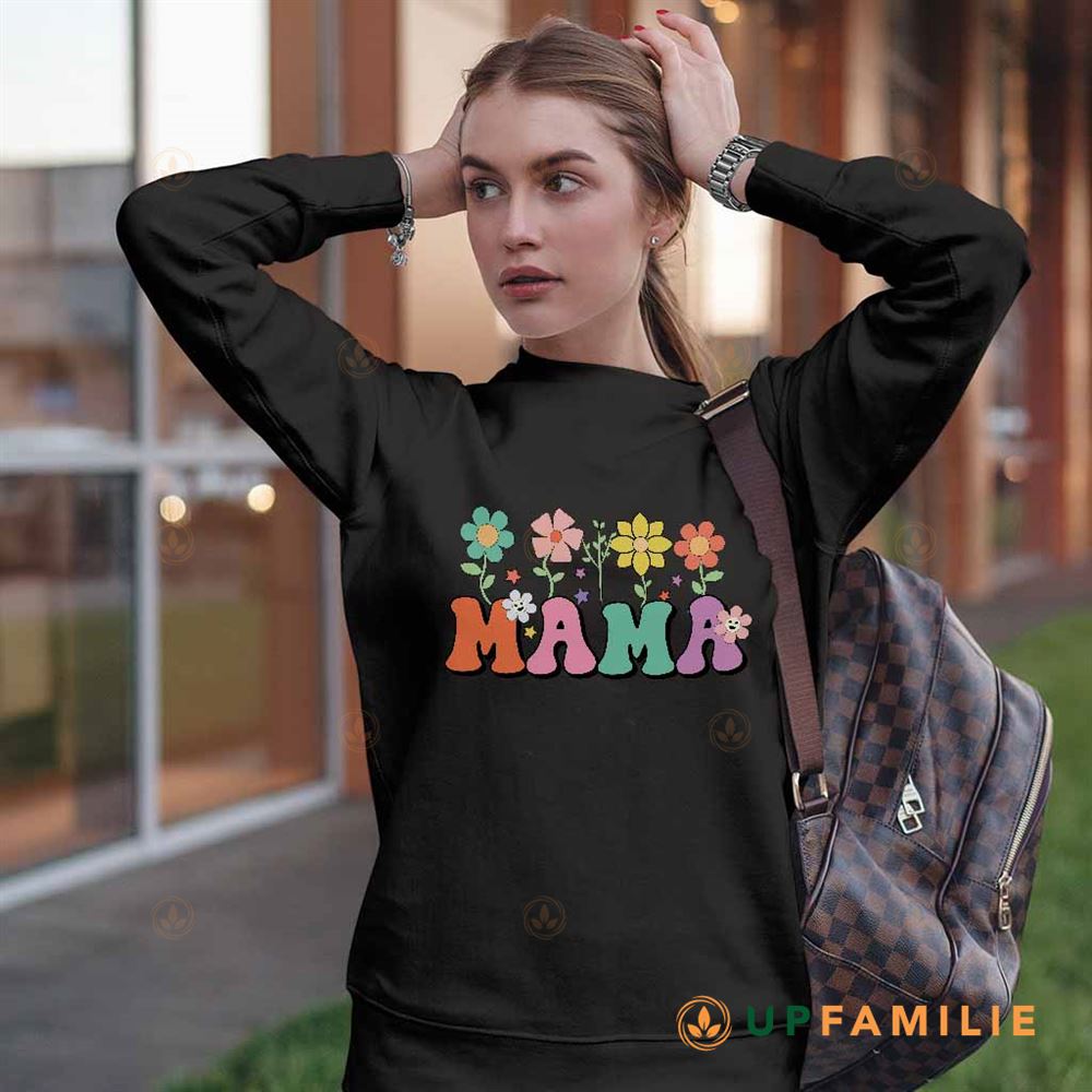 Retro Floral Mama Shirt Floral Mom Shirt Gift For Mom
