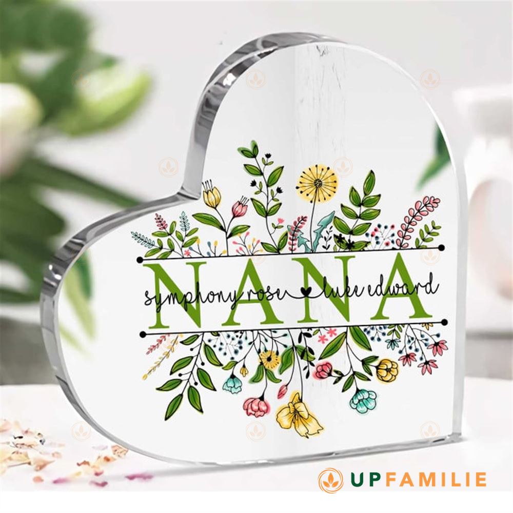 Acrylic Plaque Flower Nana Grandma Gift