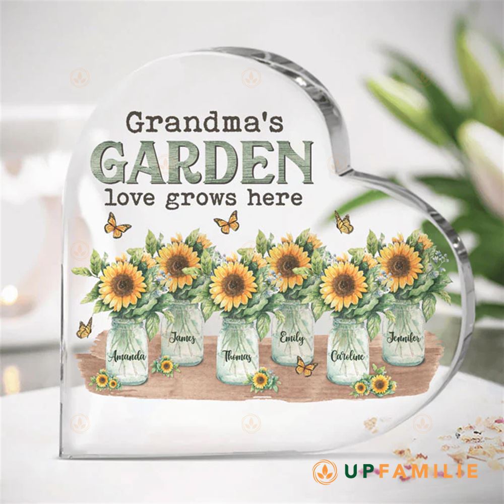 Personalized Acrylic Plaques Grandma’s Garden Best Grandma Gifts