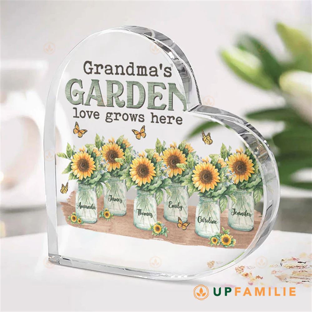 Personalized Acrylic Plaques Grandma’s Garden Best Grandma Gifts