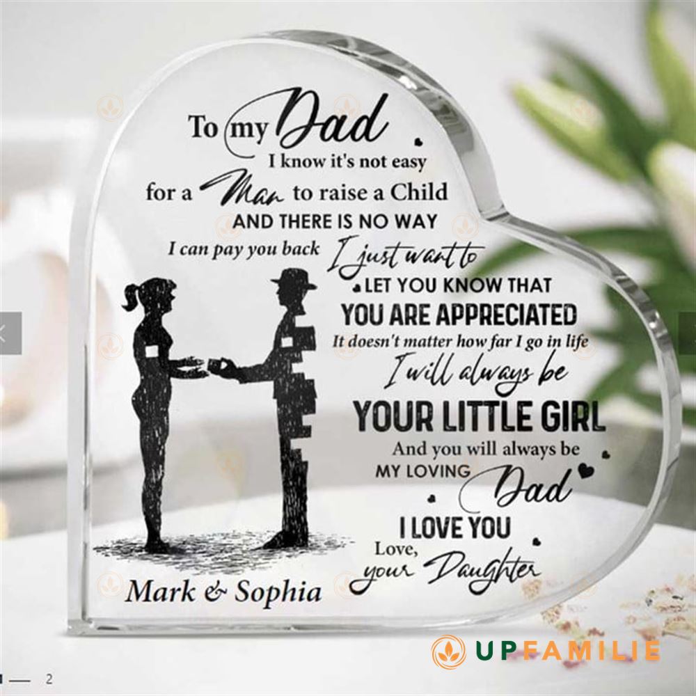 Personalized Acrylic Plaques Daughter To Dad I Love You