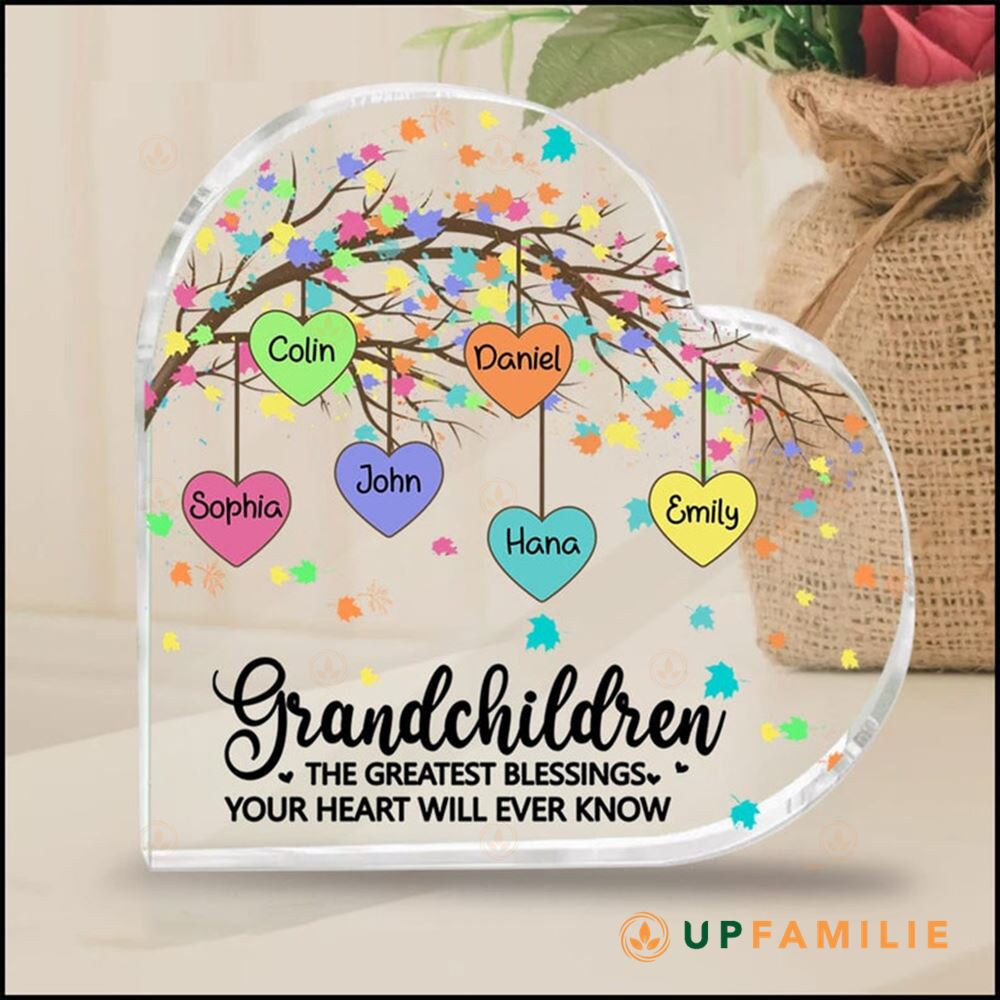 Personalized Acrylic Plaques Grandchildren The Greatest Blessings