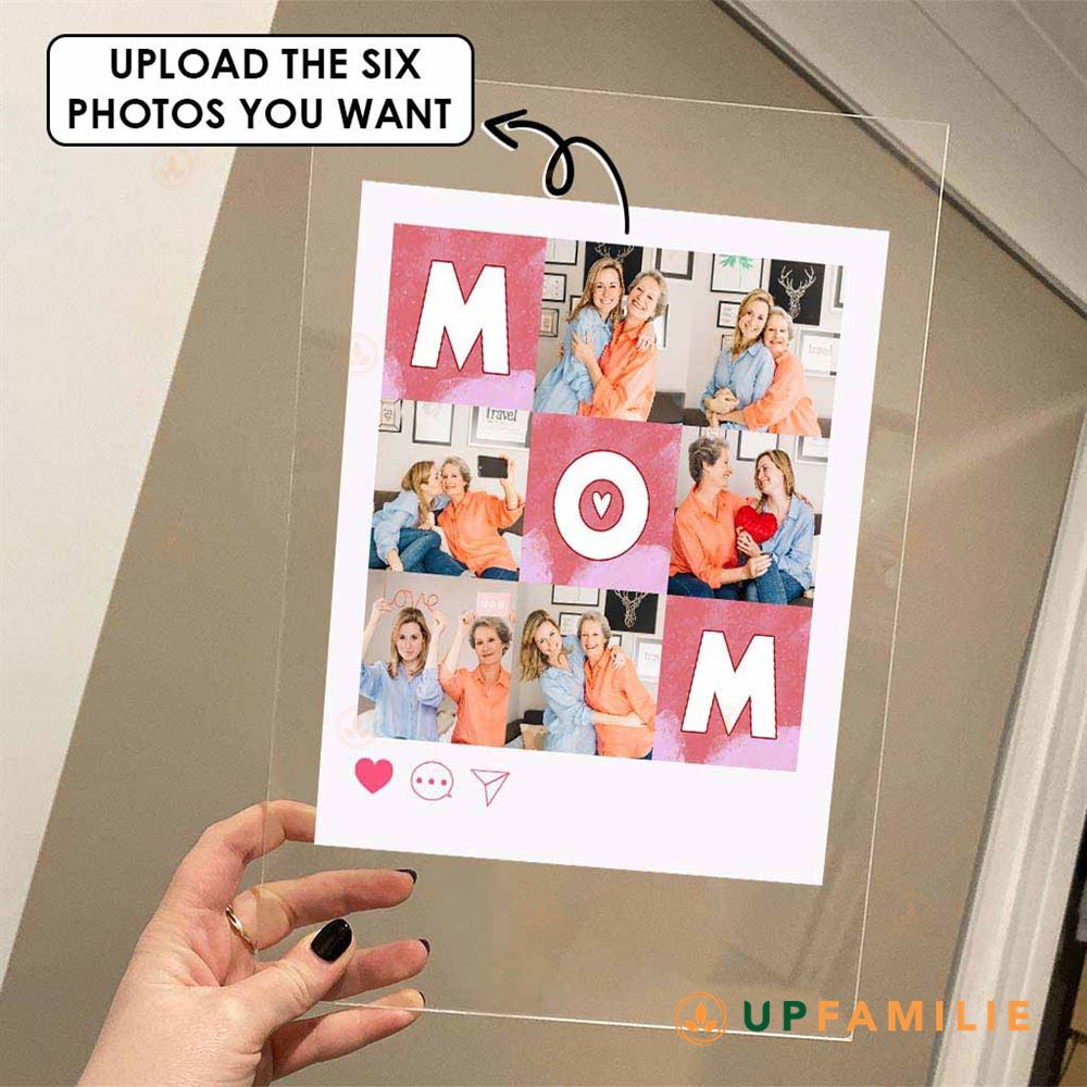 Best Mom Ever Personalized Photo Acrylic Plaque With Stand