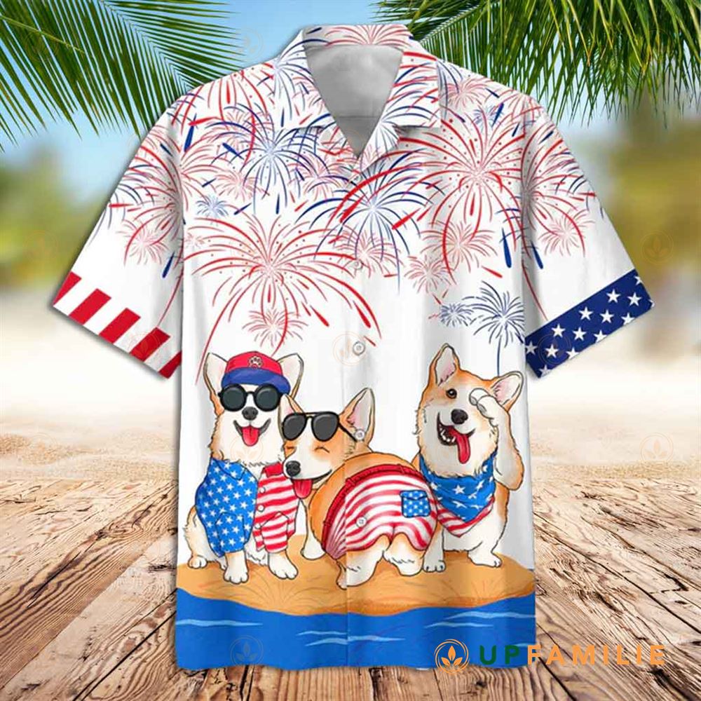Corgi Hawaiian Shirt Corgi Independence Day Is Coming Hawaiian Shirt