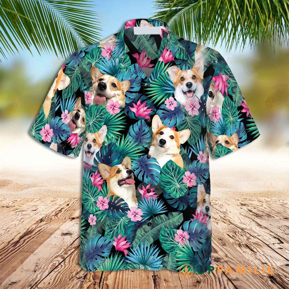 Corgi Hawaiian Shirt Tropical Corgi Hawaiian Shirt