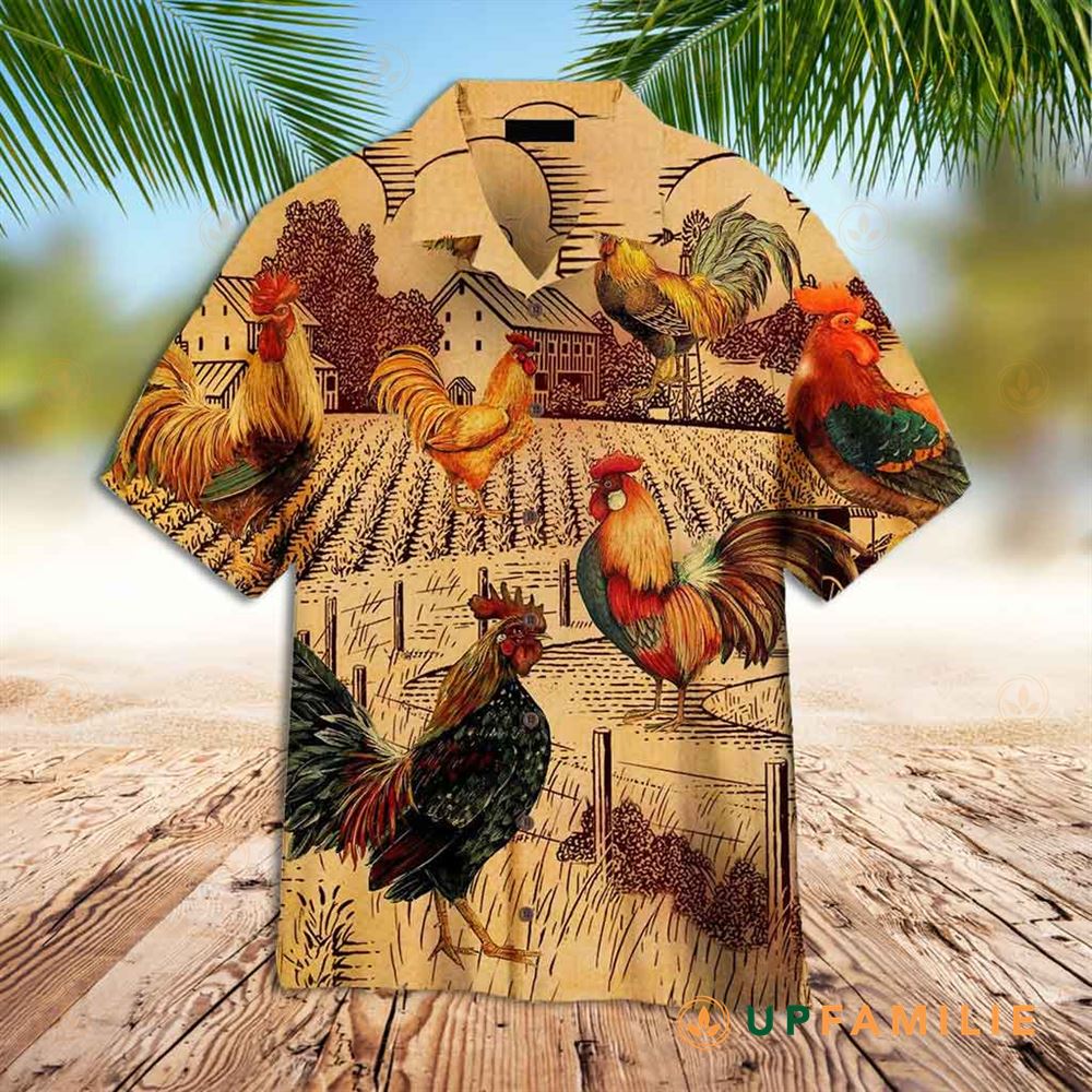 Vintage Hawaiian Shirts Vintage Rooster Hawaiian Shirt