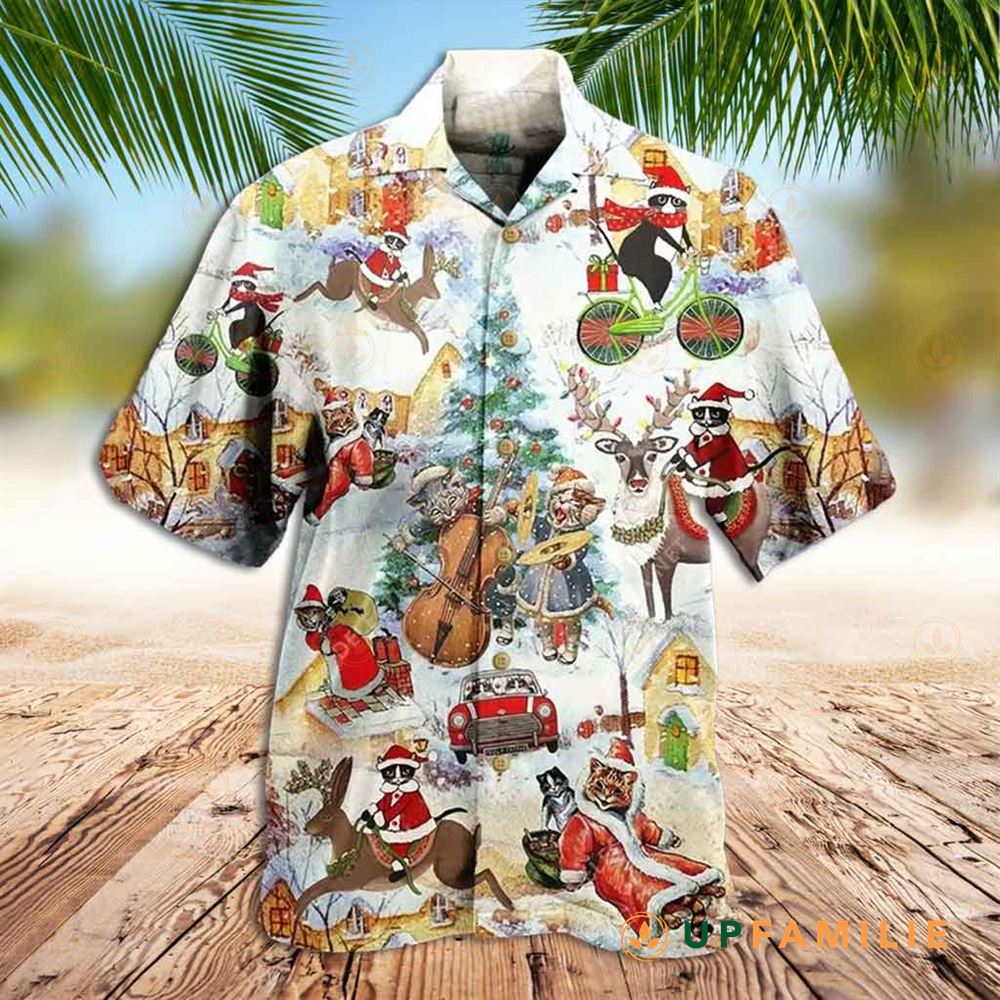 Vintage Hawaiian Shirts Vintage Christmas Hawaiian Shirt