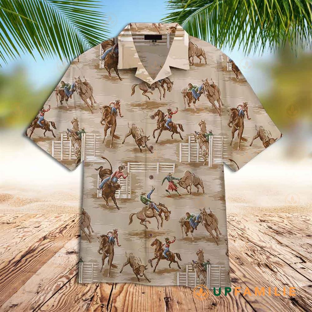 Vintage Hawaiian Shirts Vintage Cowboy Hawaiian Shirt