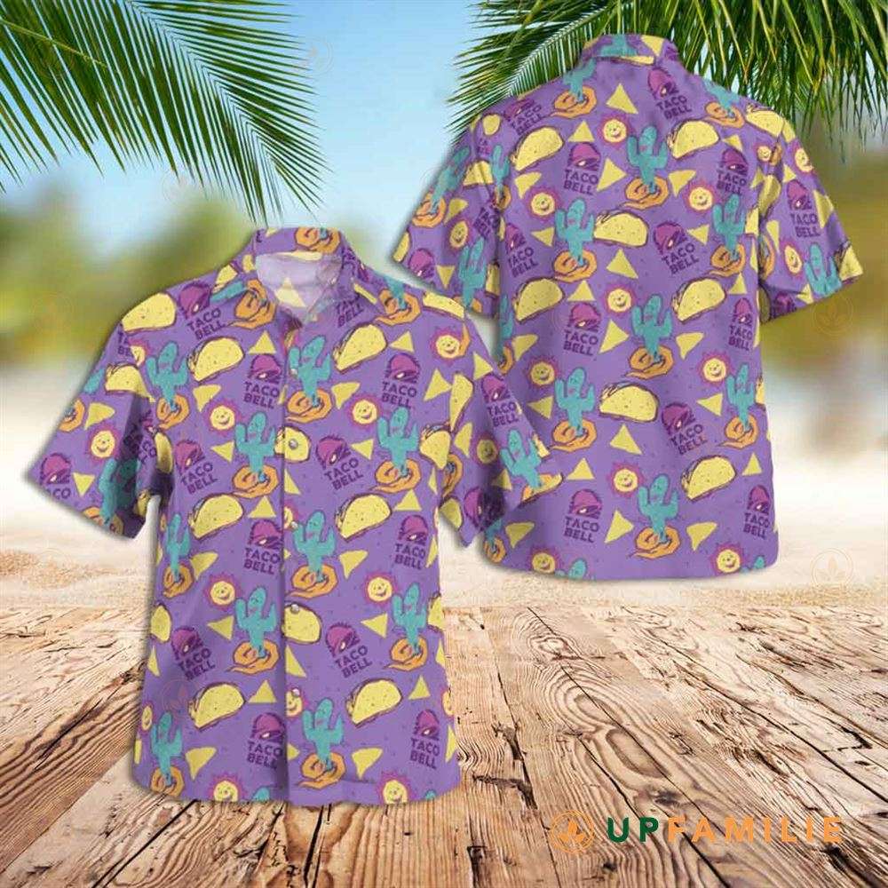 Taco Bell Hawaiian Shirt Purple Taco Hawaiian Shirt