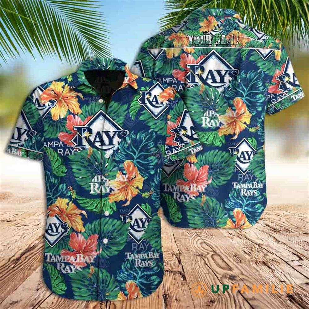 Rays Hawaiian Shirt Hibiscus Flower Custom Hawaiian Shirts