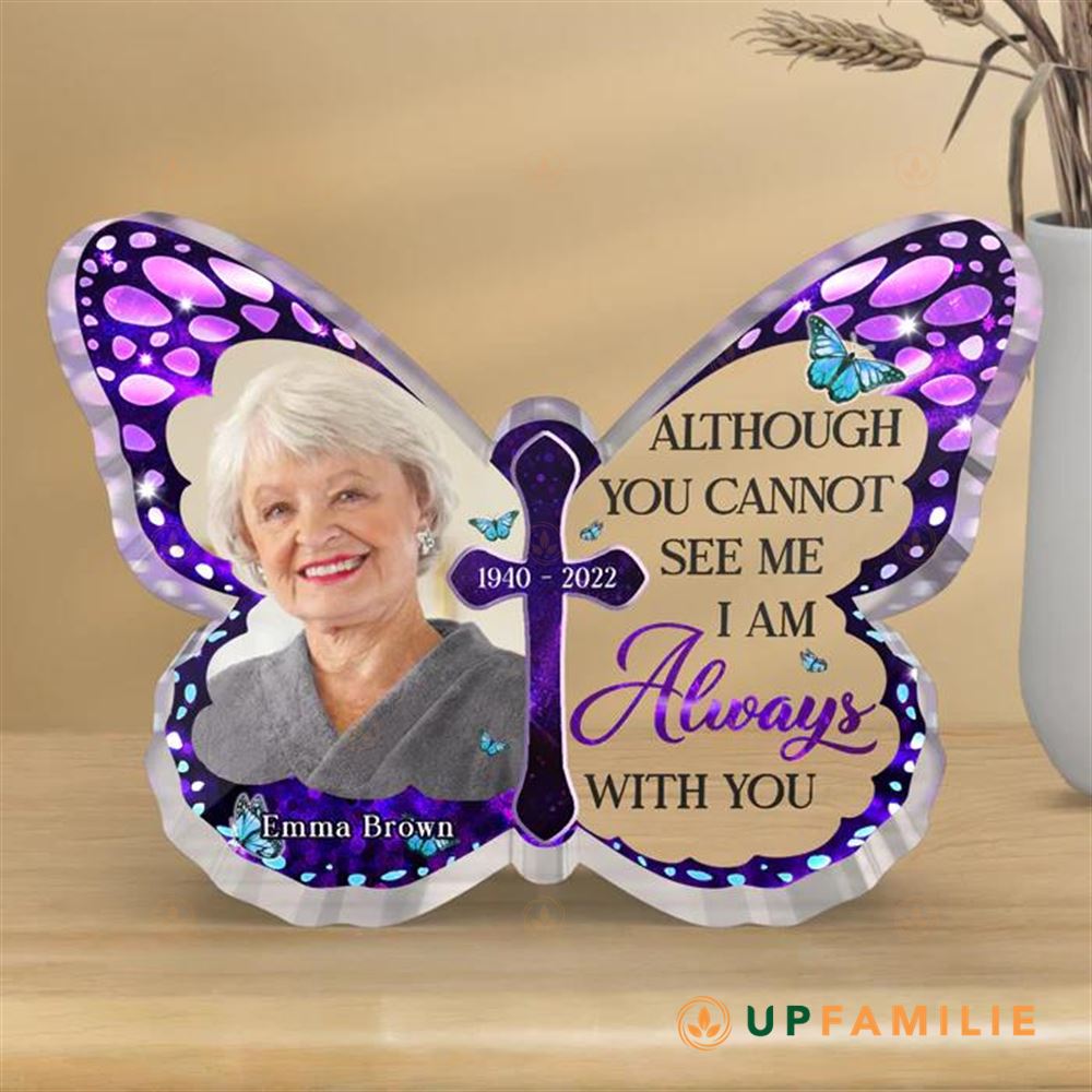 Butterfly Shaped Acrylic I Always With You Custom Acrylic Plaques