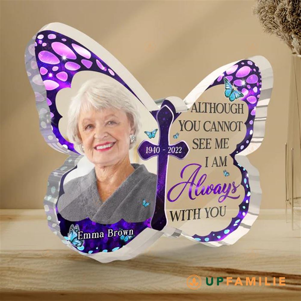 Butterfly Shaped Acrylic I Always With You Custom Acrylic Plaques
