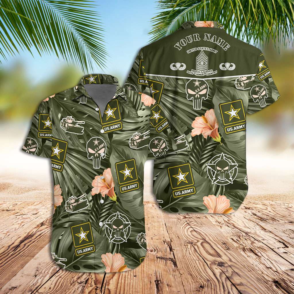 Military Hawaiian Shirt Army Military Custom Hawaiian Shirts