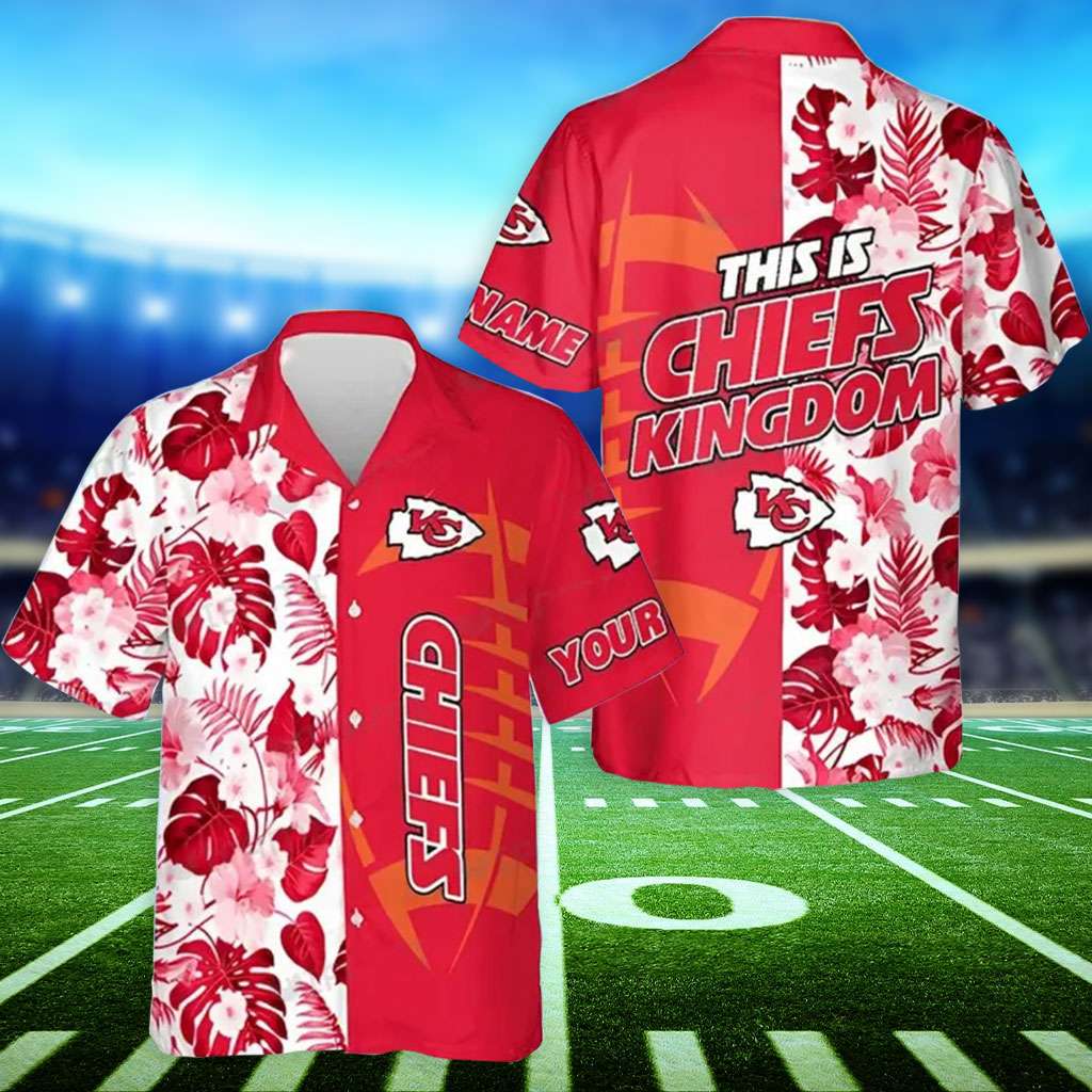 Super Bowl Kansas City Chiefs Hawaiian Shirt This Is Chiefs Kingdom Football Custom Hawaiian Shirts