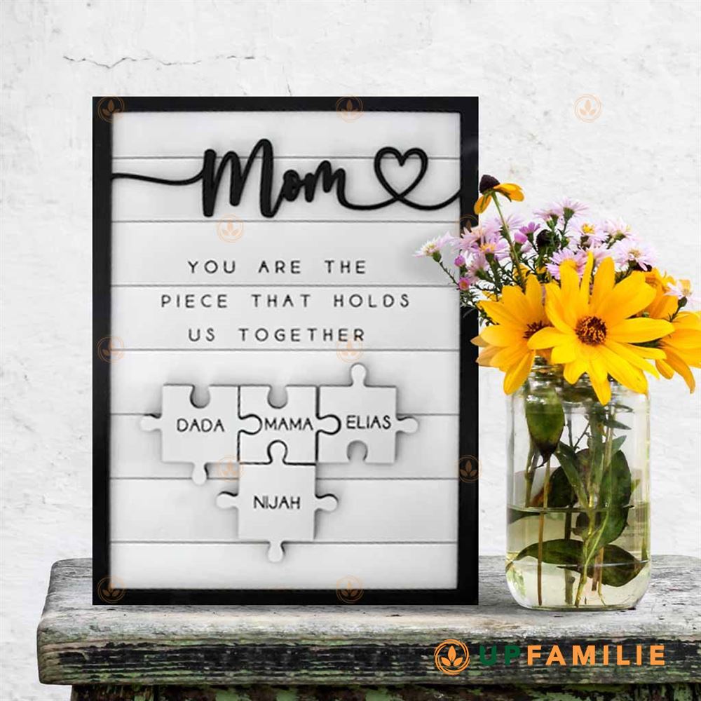 Mom Puzzle Sign Classic Personalized Puzzle Sign