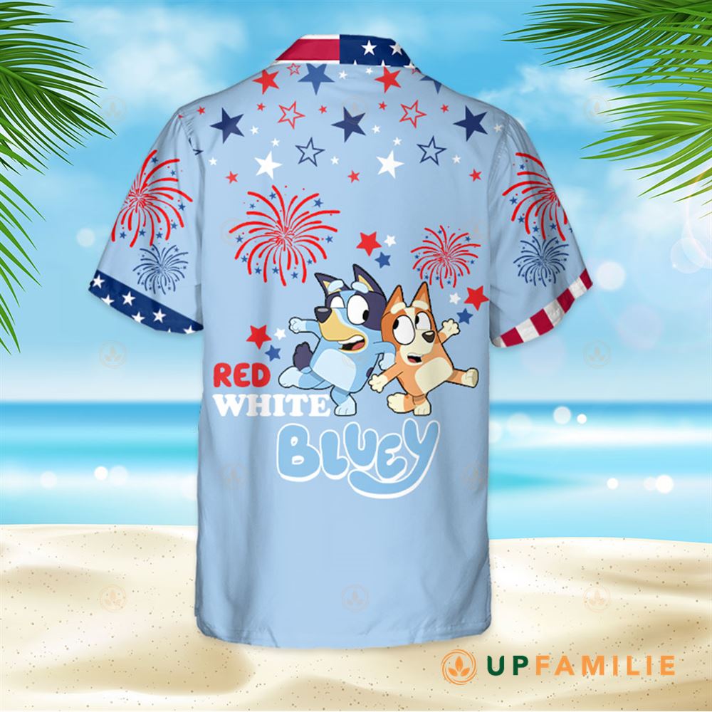 Bluey Hawaiian Shirt Independence Day Cool Hawaiian Shirts